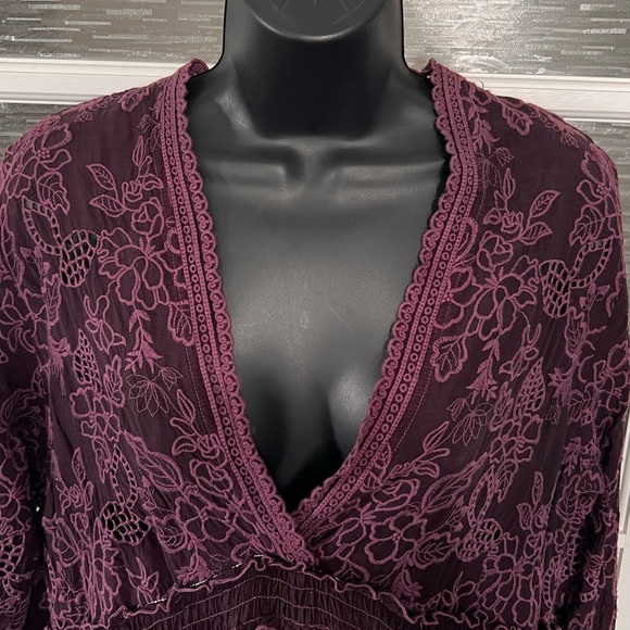 Johnny Was Cupro Eyelet Lace Dress - Picture 3 of 9